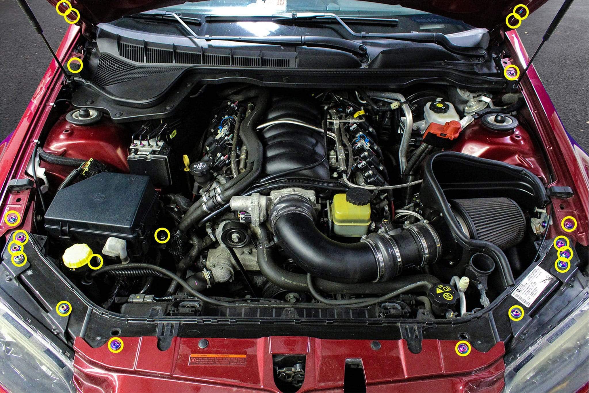 Pontiac G8 (2008-2009) Titanium Engine Bay Kit - Image 3