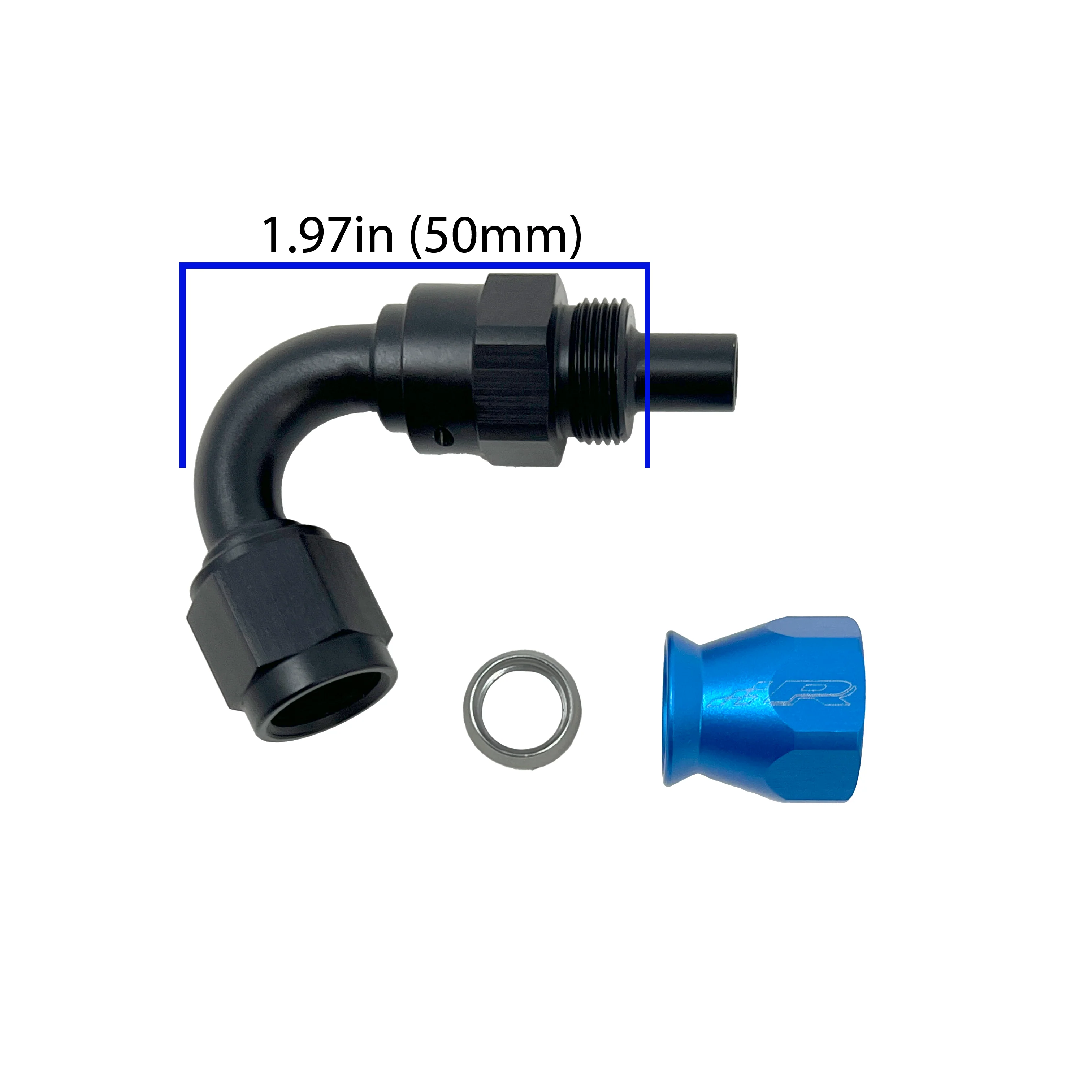 PTFE Fuel Line Fitting 135 degree AN-6 Female Flare - Image 2