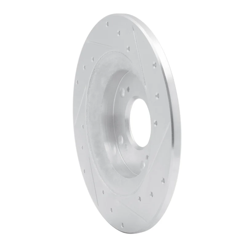 R1 00-09 Honda S2000 Rear Left Drilled & Slotted Silver Brake Rotor - Image 4