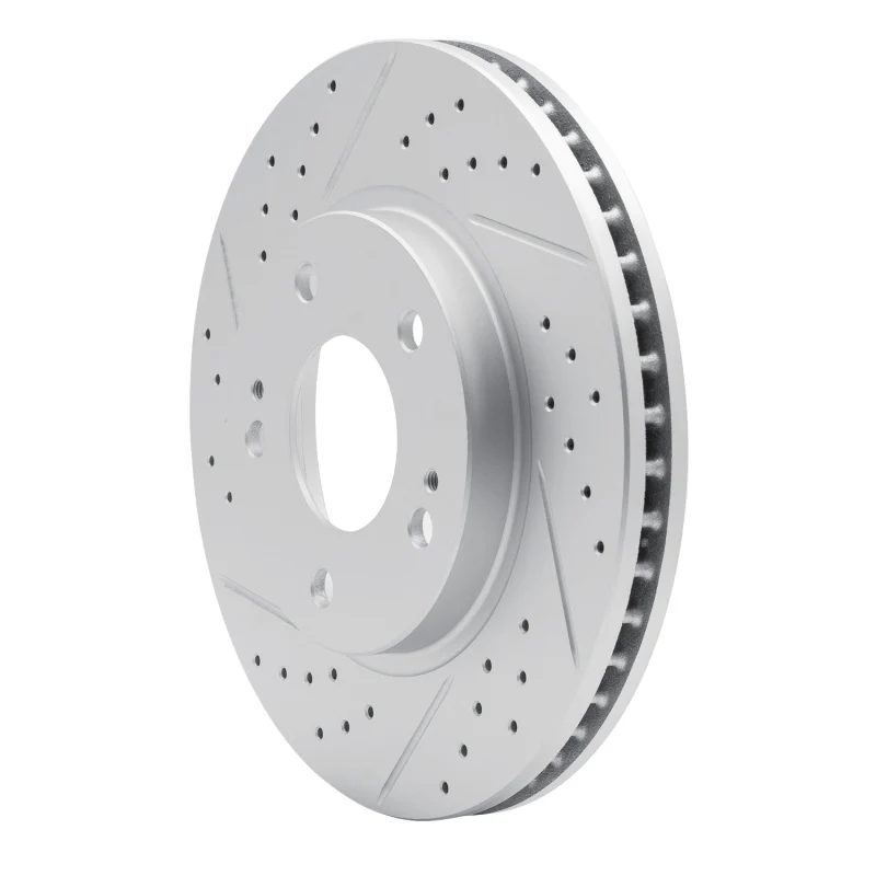 R1 00-24 Chrysler Sebring Front Left Drilled & Slotted Geo-Carbon Rotor - Image 5