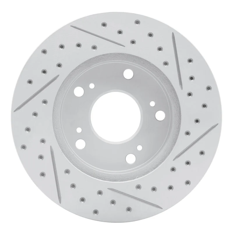 R1 02-15 Acura Rsx Front Left Drilled & Slotted Geo-Carbon Rotor - Image 5