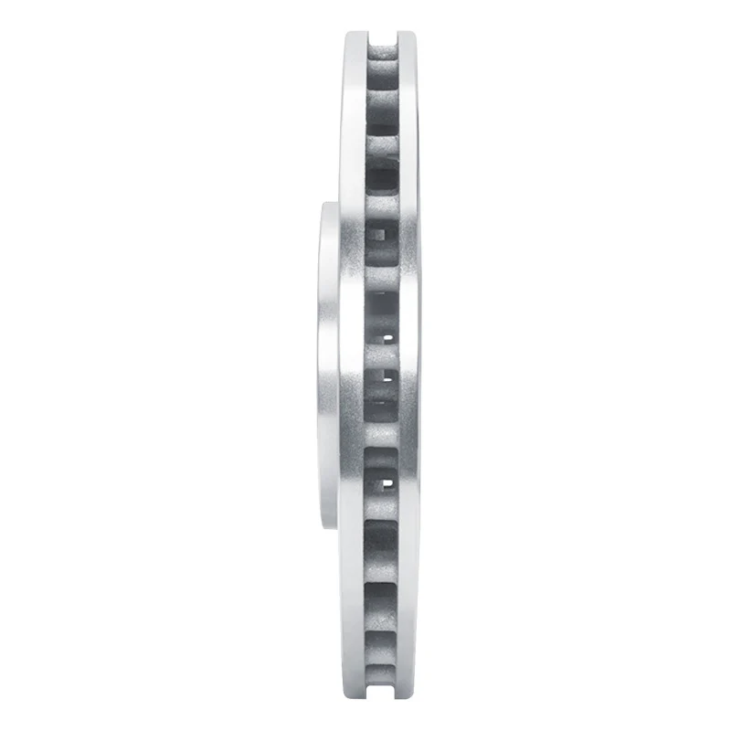 R1 03-06 Mitsubishi Lancer Front Left Drilled & Slotted Silver Brake Rotor - Image 5