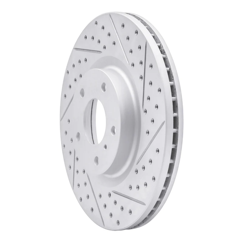 R1 03-23 Infiniti FX35 Front Right Drilled & Slotted Geo-Carbon Rotor - Image 5