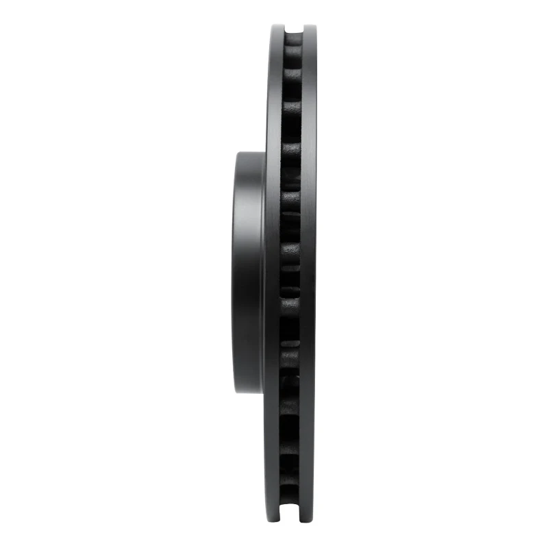R1 03-25 Subaru Impreza Front Left Drilled & Slotted Black Brake Rotor - Image 5