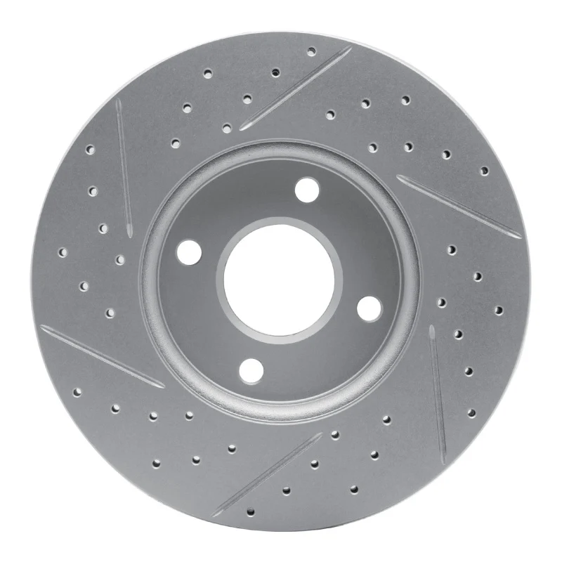 R1 05-12 Ford Ecosport (Mexico) Front Right Drilled & Slotted Geo-Carbon Rotor - Image 3