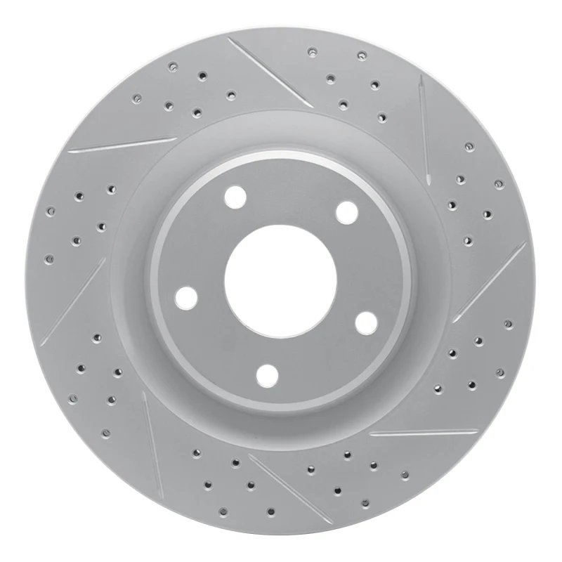 R1 05-13 Cadillac Xlr Front Right Drilled & Slotted Geo-Carbon Rotor