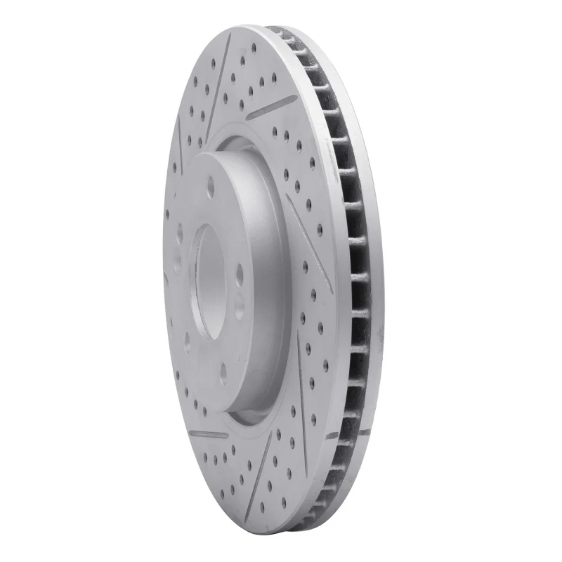 R1 05-24 Hyundai Sonata Front Left Drilled & Slotted Geo-Carbon Rotor - Image 3