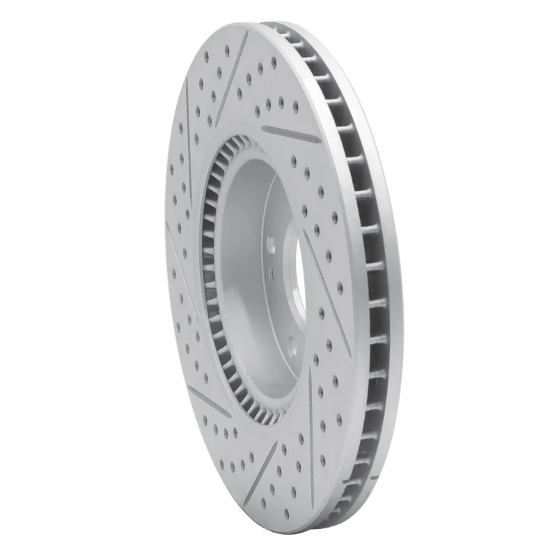 R1 05-24 Hyundai Veloster Front Right Drilled & Slotted Geo-Carbon Rotor - Image 2