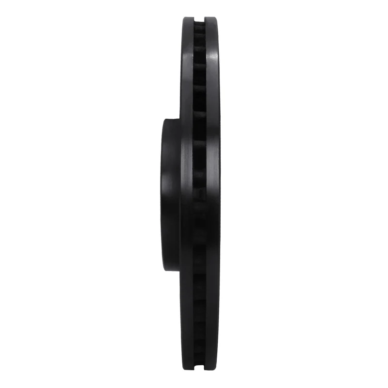 R1 06-13 Audi S3 (Mexico) Front Right Drilled & Slotted Black Brake Rotor - Image 4