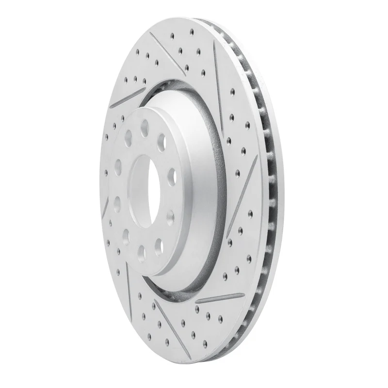 R1 06-25 Audi RS Q3 (Mexico) Rear Right Drilled & Slotted Geo-Carbon Rotor - Image 4