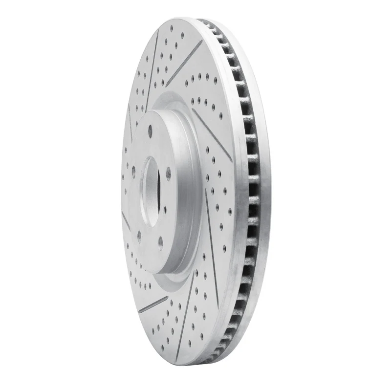 R1 07-15 Infiniti G37 Front Left Drilled & Slotted Geo-Carbon Rotor - Image 4