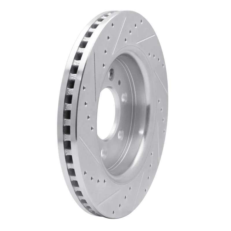 R1 07-21 Ford F-150 RWD Front Right Drilled & Slotted Silver Brake Rotor - Image 3
