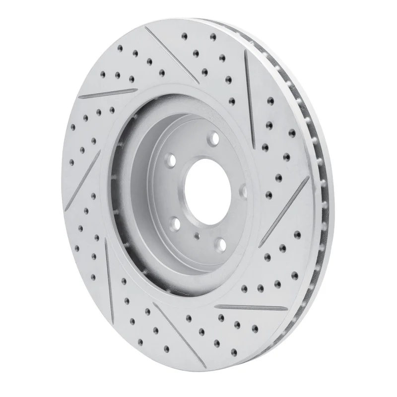 R1 08-25 Infiniti FX50 Front Left Drilled & Slotted Geo-Carbon Rotor - Image 2