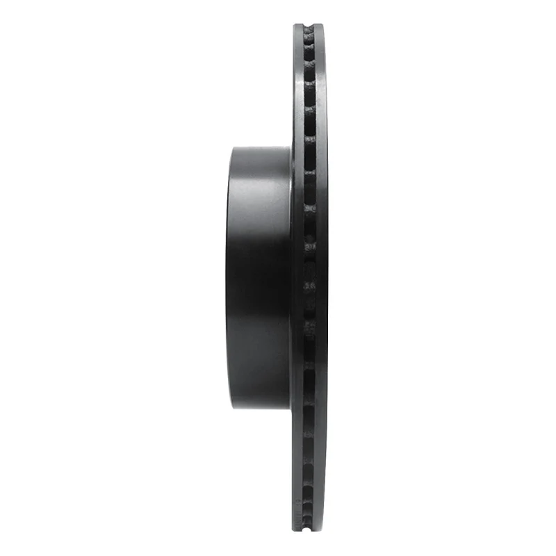 R1 08-25 Infiniti Q60 Rear Right Drilled & Slotted Black Brake Rotor - Image 4