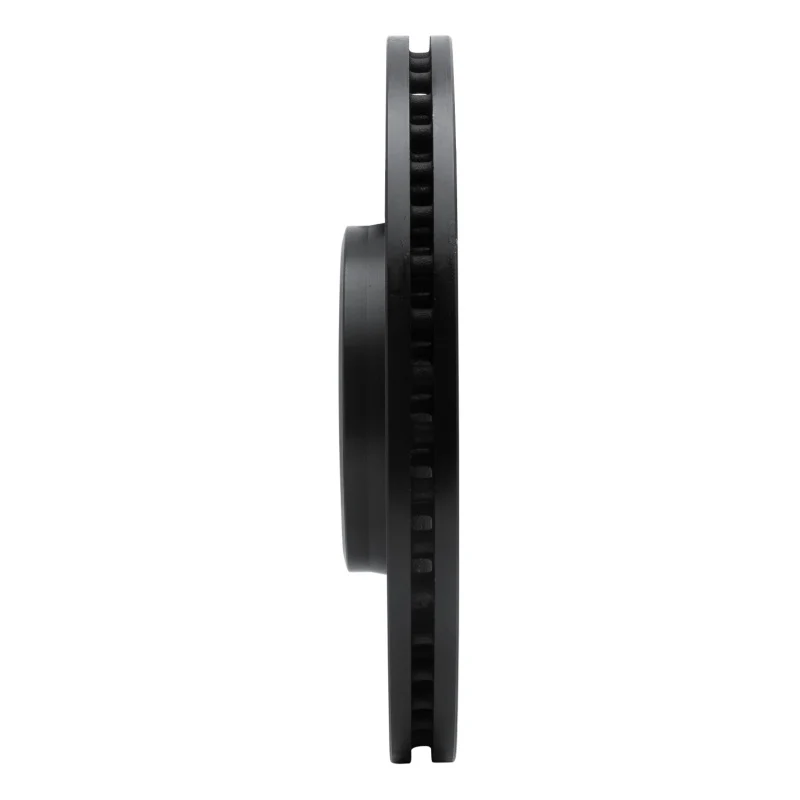 R1 12-20 Audi A6 (USA/Canada) Front Left Drilled & Slotted Black Brake Rotor - Image 3