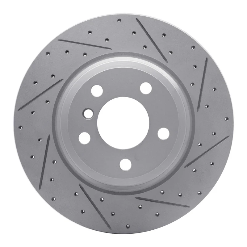 R1 12-20 BMW 428I Gran Coupe Rear Right Drilled & Slotted Geo-Carbon Rotor