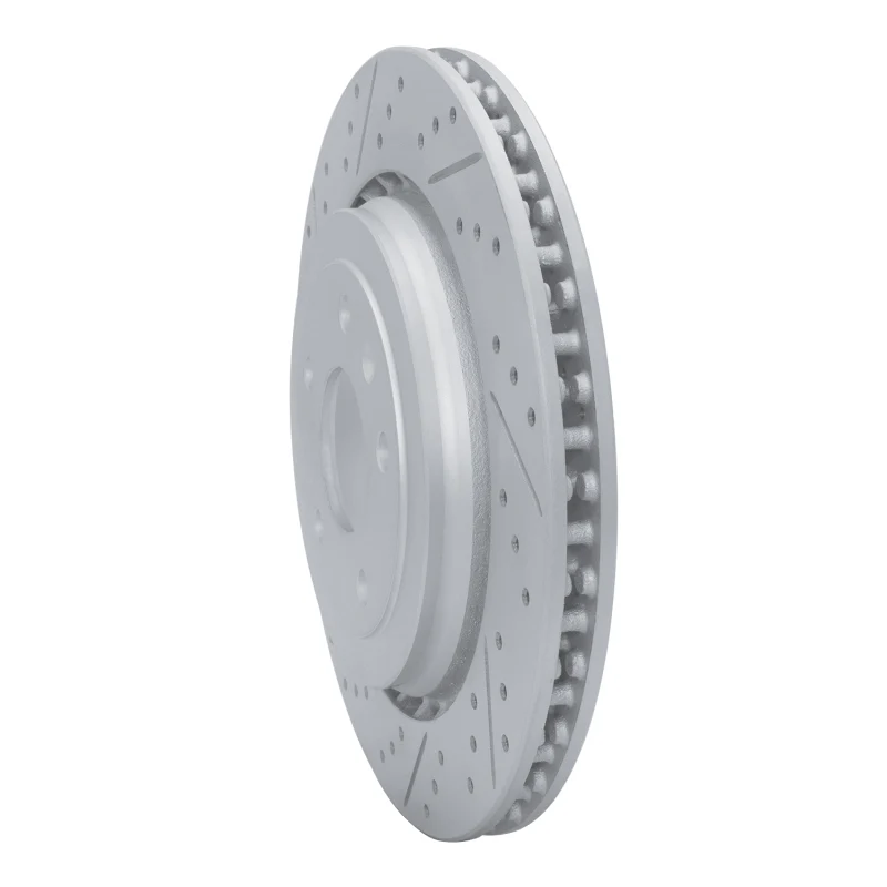 R1 14-19 Chevrolet Corvette Rear Left Drilled & Slotted Geo-Carbon Rotor - Image 4
