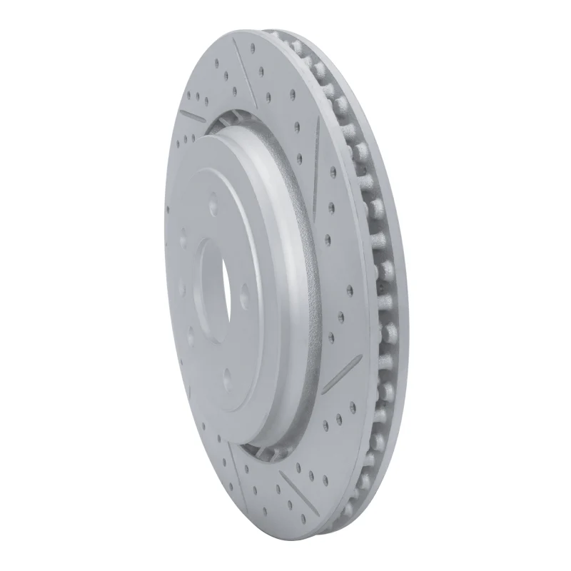 R1 14-19 Chevrolet Corvette Rear Right Drilled & Slotted Geo-Carbon Rotor - Image 2