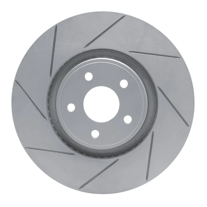 R1 14-19 Ford Focus Front Left Drilled & Slotted Geo-Carbon Rotor