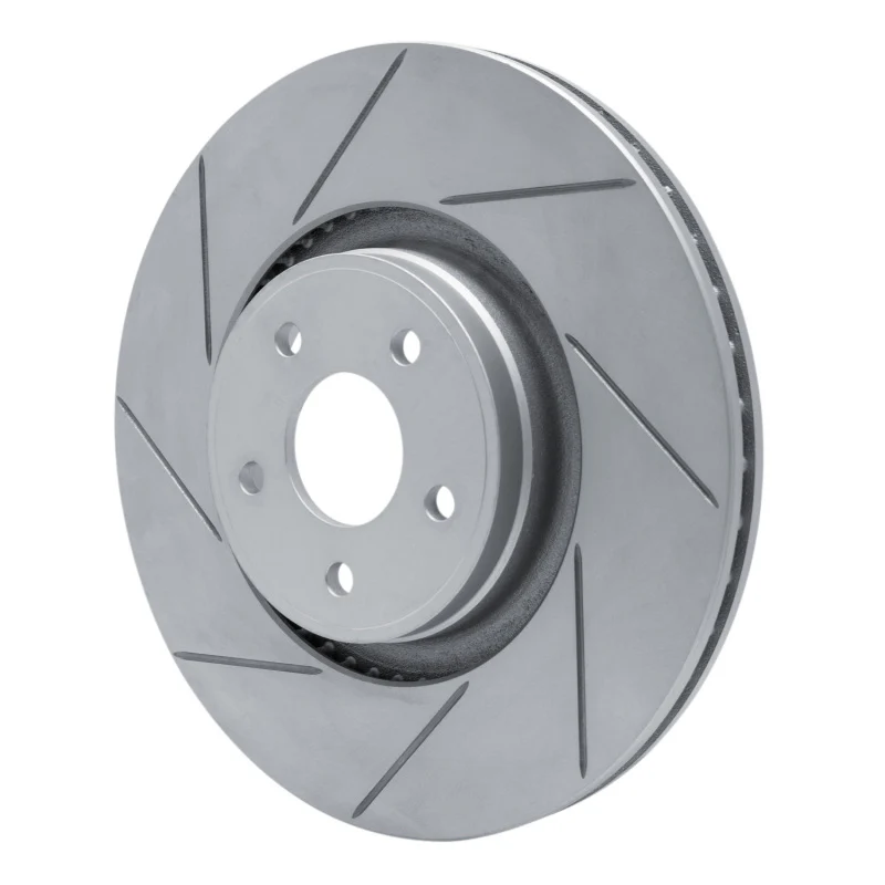 R1 14-19 Ford Focus Front Left Drilled & Slotted Geo-Carbon Rotor - Image 5