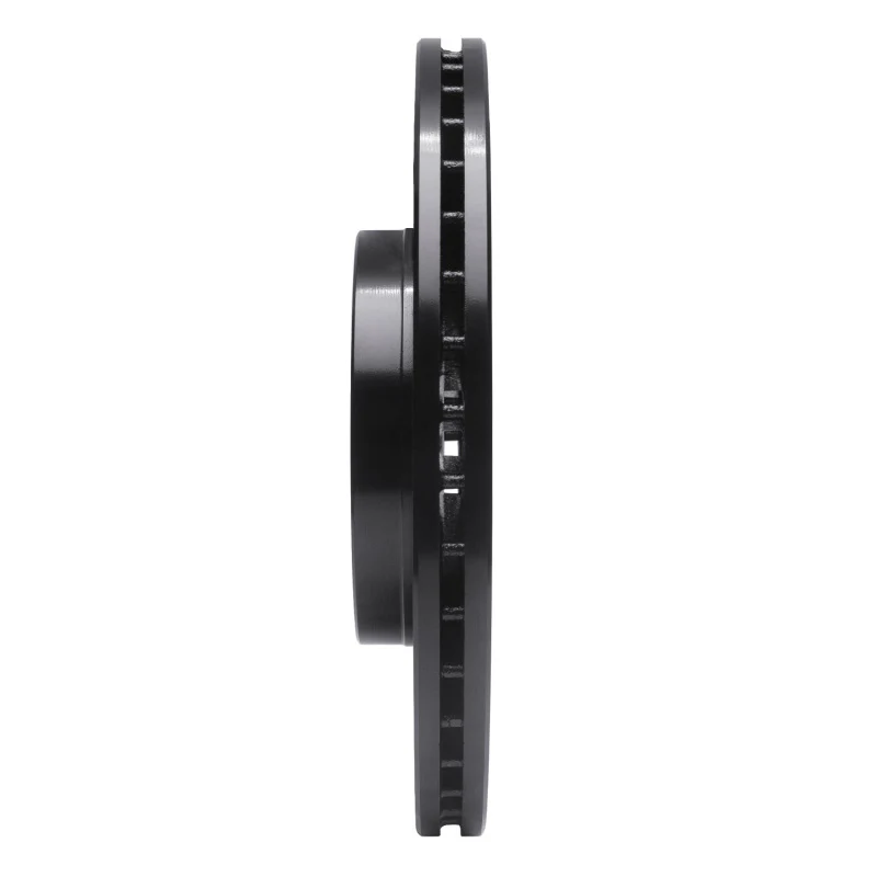 R1 14-23 Ford Fiesta (USA/Canada) Front Right Drilled & Slotted Black Brake Rotor - Image 2