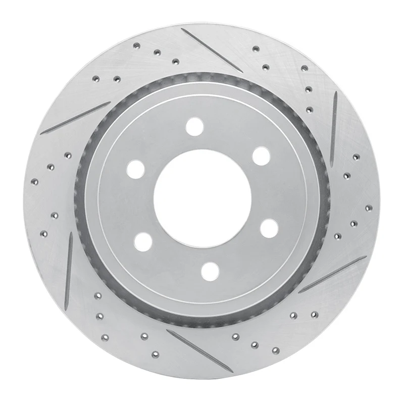 R1 15-17 Ford F-150 4WD Rear Right Drilled & Slotted Geo-Carbon Rotor