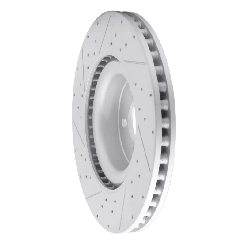R1 15-23 Ford Mustang Front Right Drilled & Slotted Geo-Carbon Rotor - Image 2