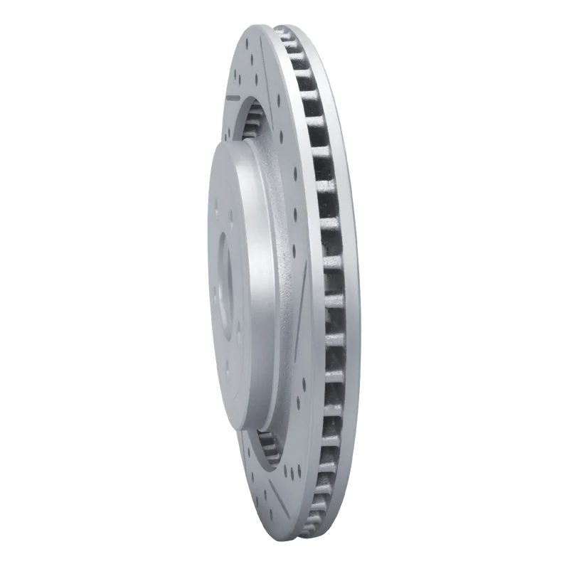R1 15-23 Ford Mustang Rear Right Drilled & Slotted Geo-Carbon Rotor - Image 5