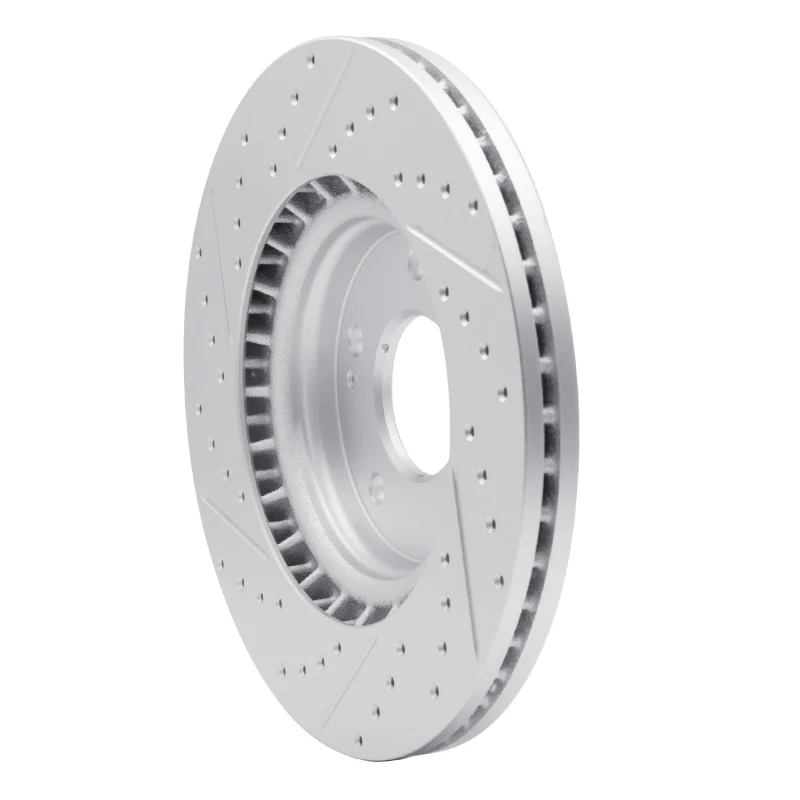 R1 15-26 Hyundai Elantra Front Right Drilled & Slotted Geo-Carbon Rotor - Image 2