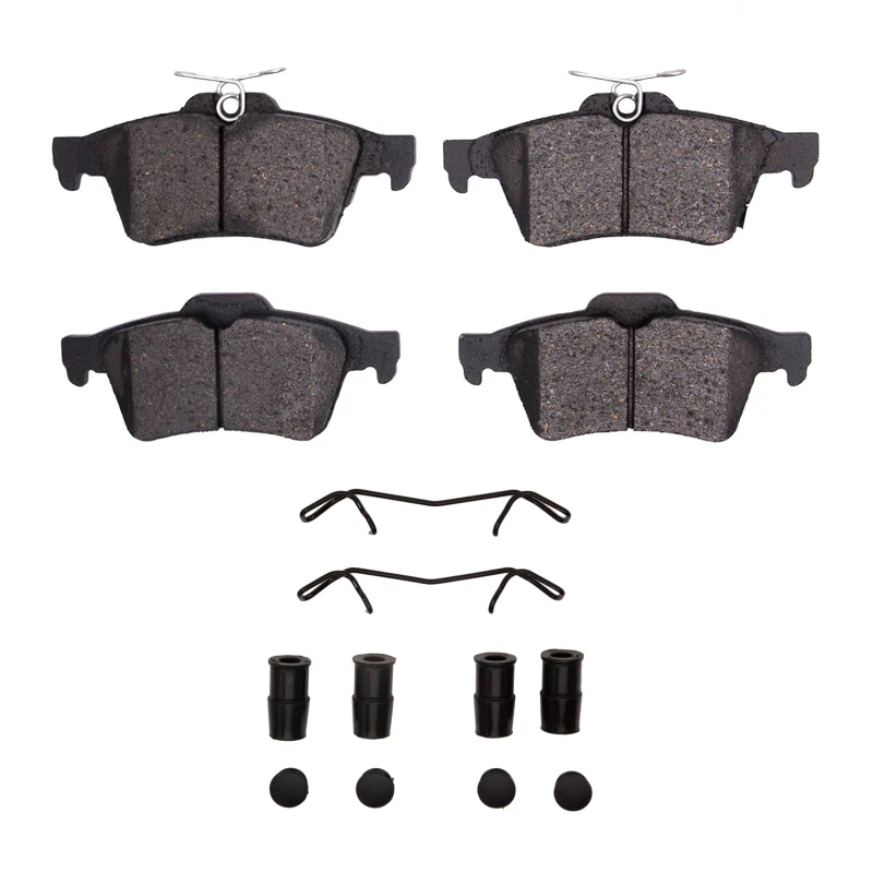 R1 16-18 Ford Focus Rear Semi Met Pads & Hardware Kit