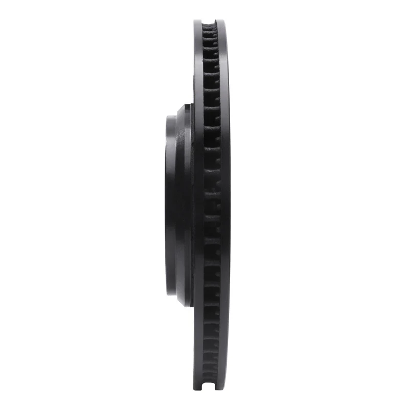 R1 16-22 Acura ILX Front Right Drilled & Slotted Black Brake Rotor - Image 2