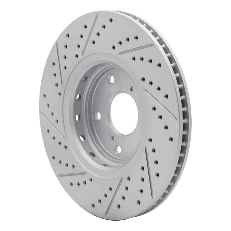 R1 16-22 Acura ILX Front Right Drilled & Slotted Geo-Carbon Rotor - Image 5