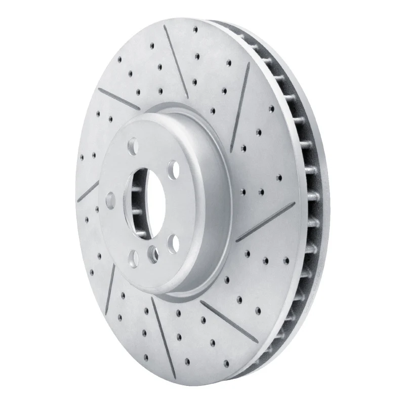 R1 16-26 BMW 530I Left Front Drilled & Slotted Geo-Carbon Rotor - Image 4