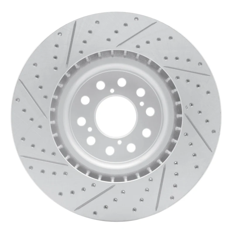 R1 17-26 Acura Integra Front Right Drilled & Slotted Geo-Carbon Rotor - Image 4