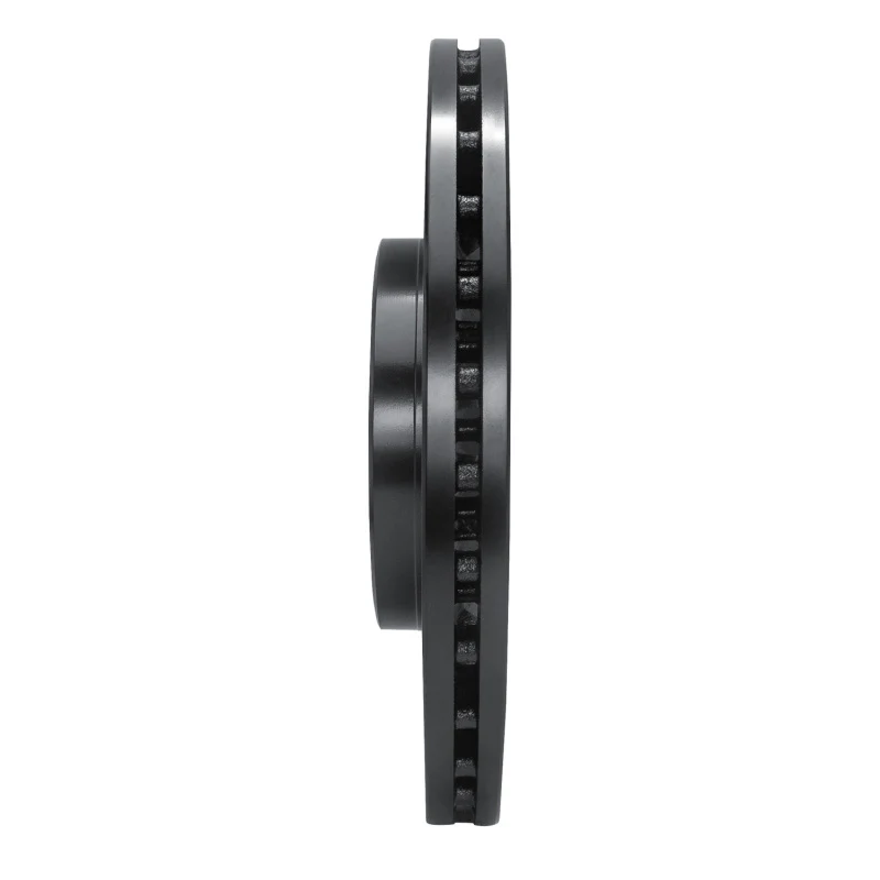 R1 18-25 Subaru WRX Front Left Drilled & Slotted Black Brake Rotor - Image 4