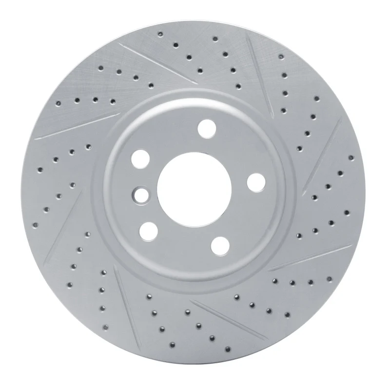 R1 18-26 BMW X4 Front Right Drilled & Slotted Geo-Carbon Rotor