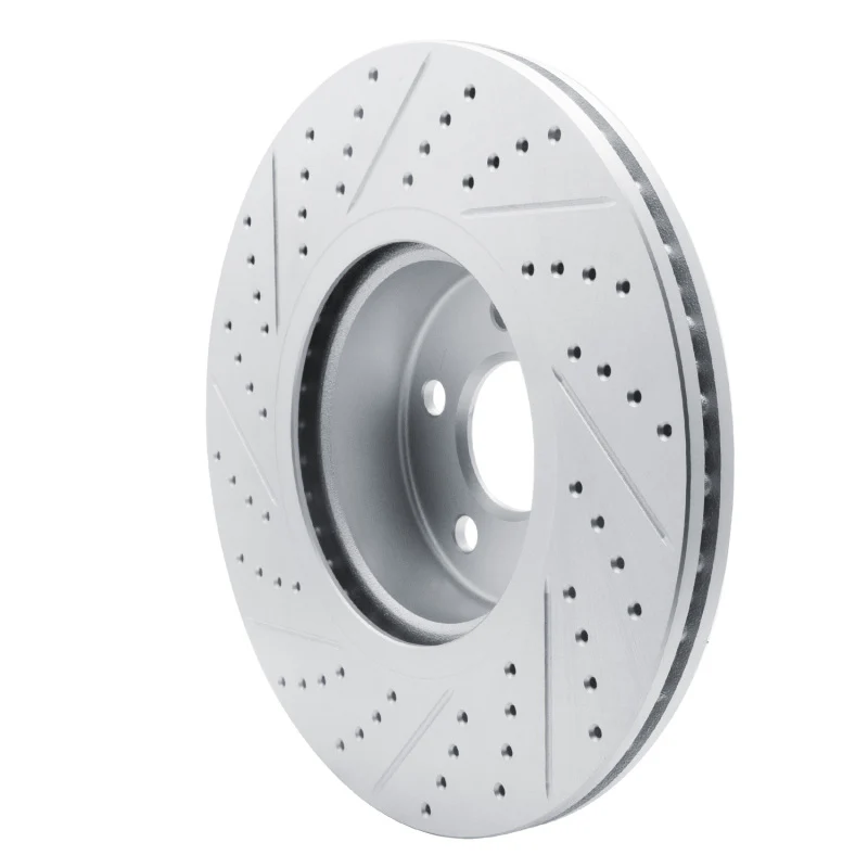 R1 18-26 BMW X4 Front Right Drilled & Slotted Geo-Carbon Rotor - Image 4