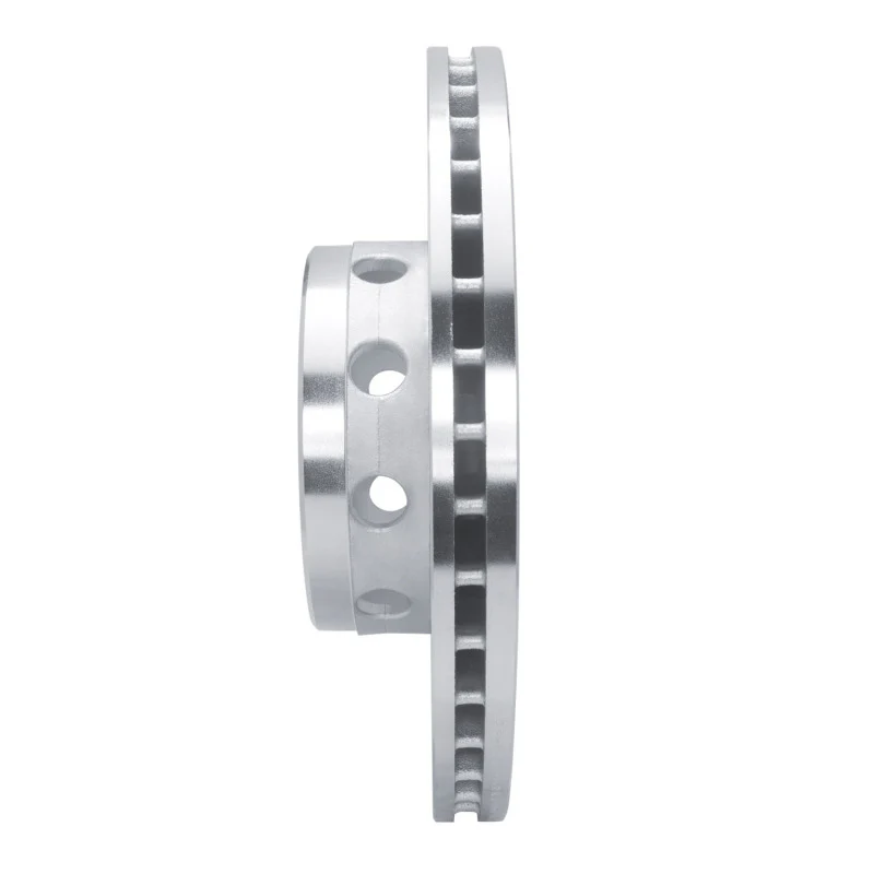 R1 1991-1993 BMW M5 Front Right Drilled & Slotted Silver Brake Rotor - Image 5