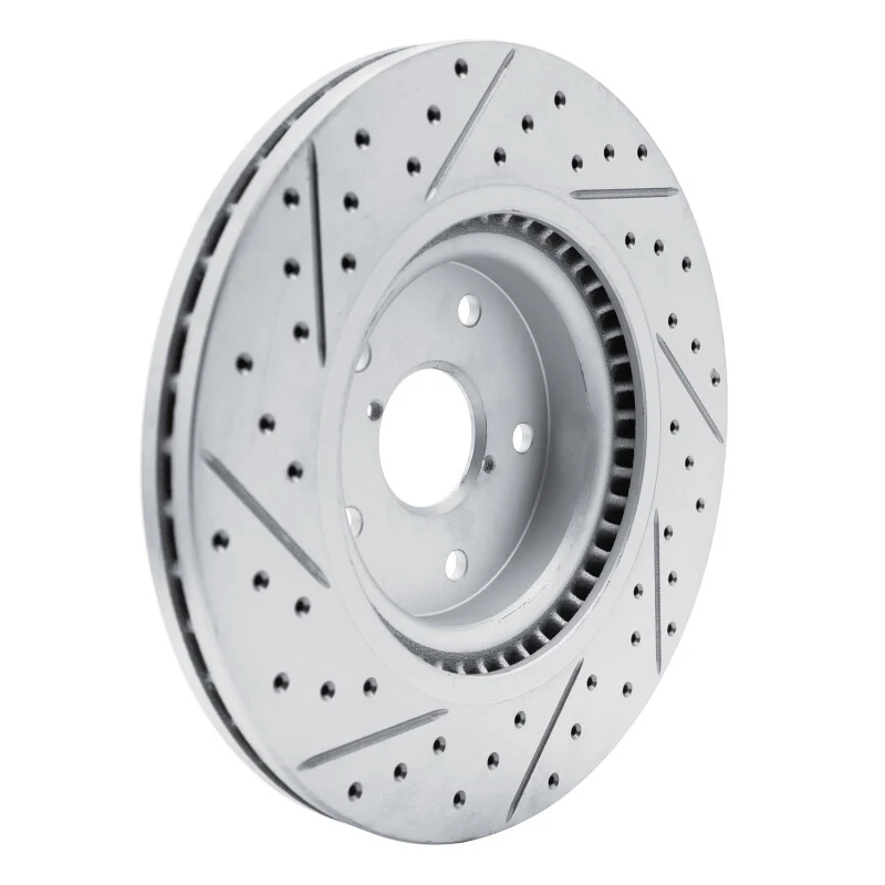 R1 20-25 Subaru Forester Front Right Drilled & Slotted Geo-Carbon Rotor - Image 4