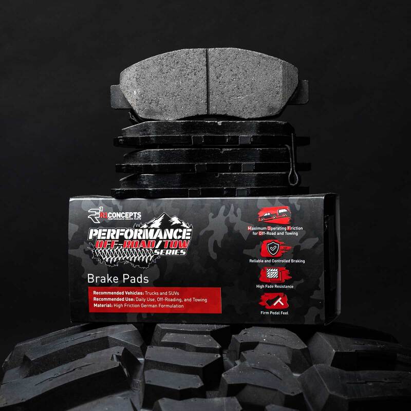 R1 2021-2025 Ford F-150 Lightning Front Performance Off-Road/Tow Brake Pads & Hardware Kit - Image 3
