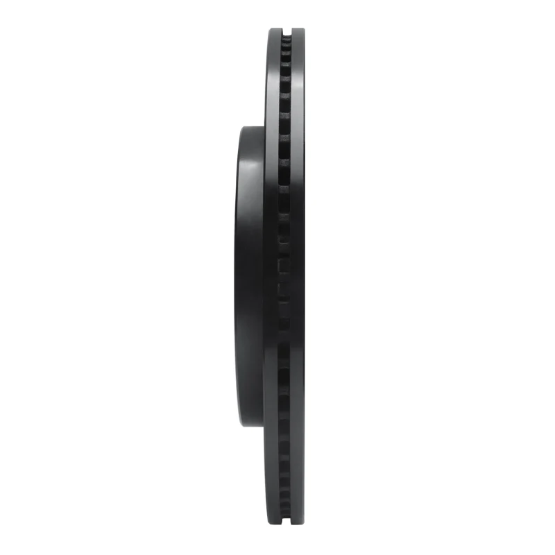 R1 21-25 Ford F-150 4WD Rear Left Drilled & Slotted Black Brake Rotor - Image 2