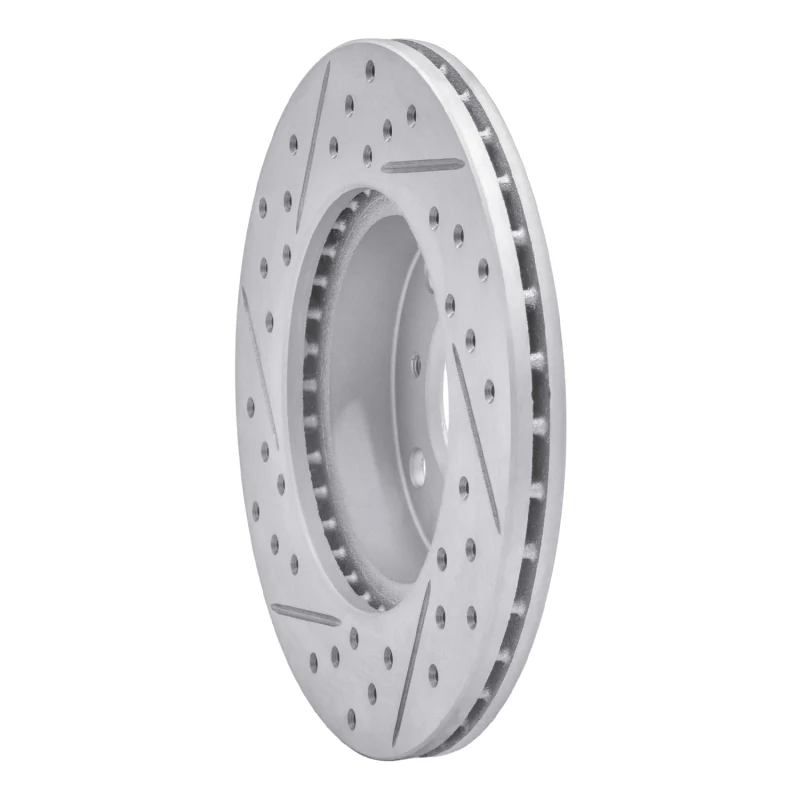 R1 86-91 Acura Integra Front Right Drilled & Slotted Geo-Carbon Rotor - Image 4