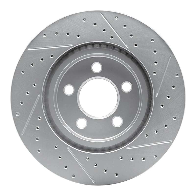 R1 88-91 BMW M3 Front Left Drilled & Slotted Geo-Carbon Rotor - Image 2