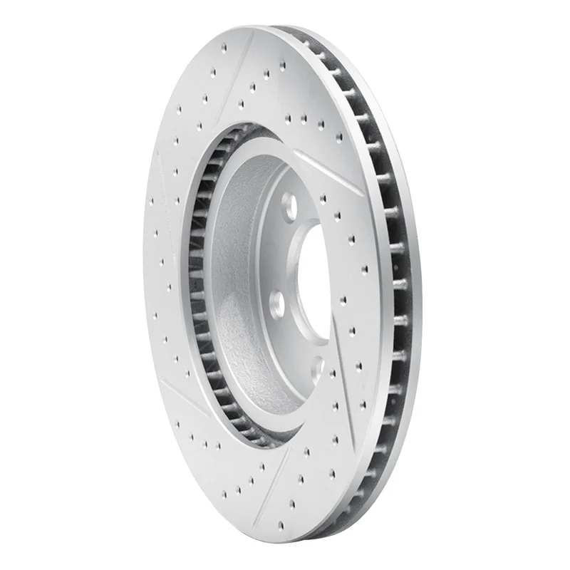 R1 88-91 BMW M3 Front Right Drilled & Slotted Geo-Carbon Rotor - Image 3