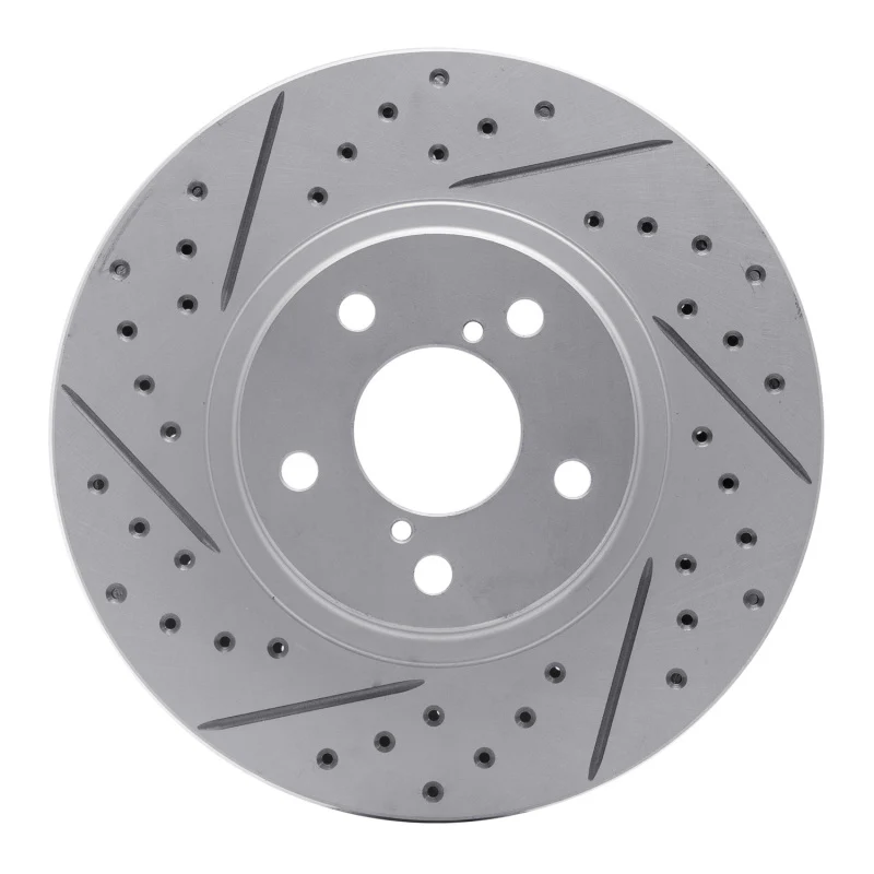 R1 90-16 Saab 9-2X Front Right Drilled & Slotted Geo-Carbon Rotor