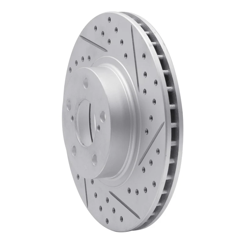 R1 90-16 Saab 9-2X Front Right Drilled & Slotted Geo-Carbon Rotor - Image 5