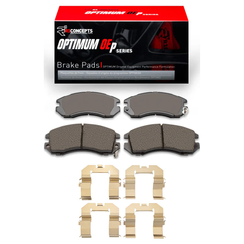 R1 90-96 Subaru Impreza Front Optimum OE Brake Pads & Hardware Kit - Image 4
