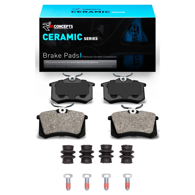 R1 97-08 Audi A4 (Mexico) Rear Ceramic Pads & Hardware Kit - Image 2