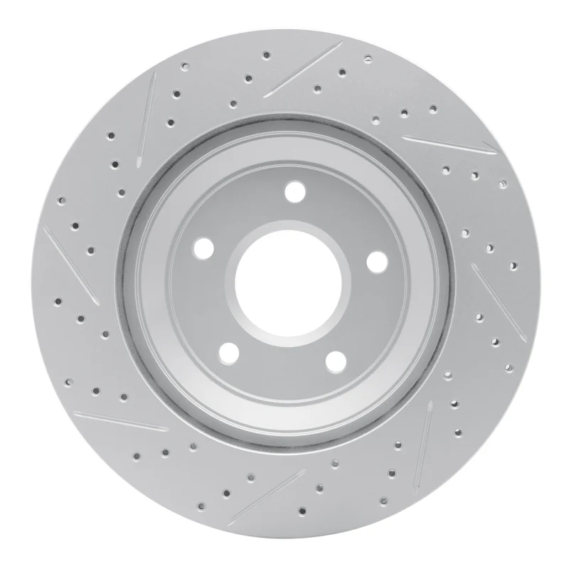 R1 97-09 Cadillac Xlr Left Front Drilled & Slotted Geo-Carbon Rotor - Image 5