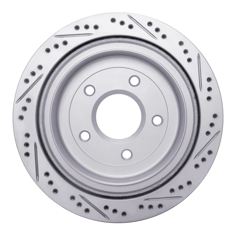 R1 97-13 Cadillac Xlr Rear Left Drilled & Slotted Geo-Carbon Rotor - Image 2